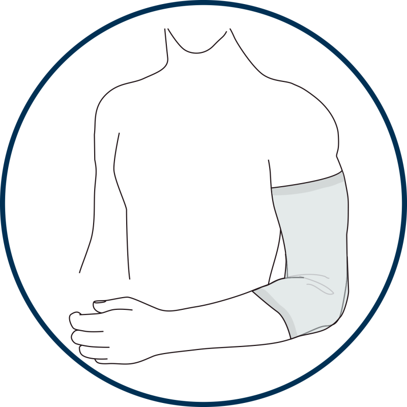 HydroSeal Flex applied over the elbow